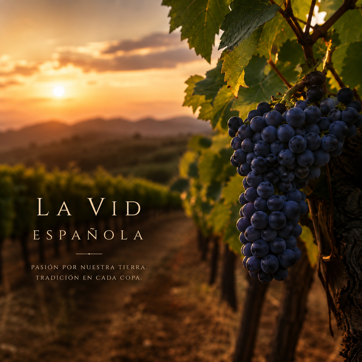 Viñedo al atardecer
